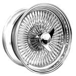 standard-wire-wheel-100-spokes-1 17X8 Standard Chrome 100 Spoke Lowrider Wire Wheels - set of 4