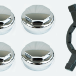 1 Set of Hex Smooth Knock-Off Spinner + Hex Wrench for Lowrider Wire Wheels