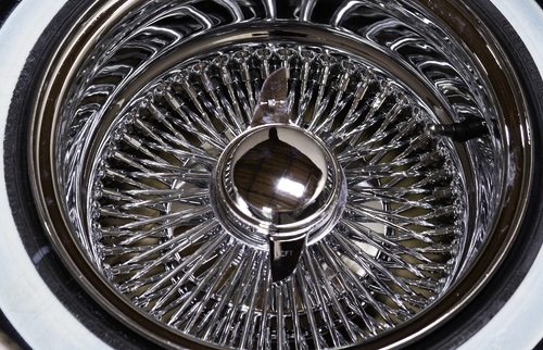 caps Bullet Knock-Off Spinner Caps + Wrench for Lowrider Wire Wheels