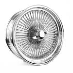 22x8-150-spoke-wire-wheels 18X8 Standard Chrome 150 Spoke Lowrider Wire Wheels - Set of 4