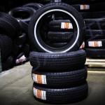 DSC00318-WM 14X7 REVERSE CHROME 100 SPOKE + Whitewall Tires - Single Wheel