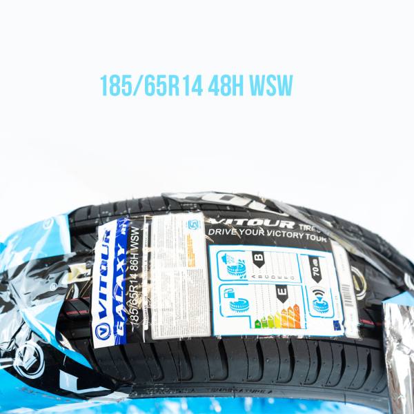 2 185/65R14 VITOUR GALAXY R1 86H 400AA - Whitewall Tires - Single Tire