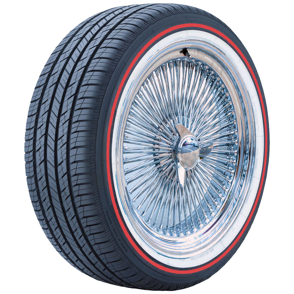 22x8-150-spokes-with-vogue-tires 22x8 Chrome 150 Spoke Wire Wheels + 285/45R22 Vogue Red Stripe Tires – Set of 4