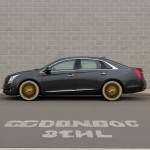 2015-cadillac-xts-all-gold-150-spoke-wire-wheels-fwd-offset-black 20x8" FWD All Gold 150-Spoke Wire Wheels, Modern Fitment, Classic Gold – Set of 4