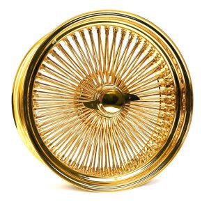20x8-150-spoke-standard-all-gold-wire-wheels 22X8 Standard 150 Spoke All Gold Wire Wheels - Set of 4