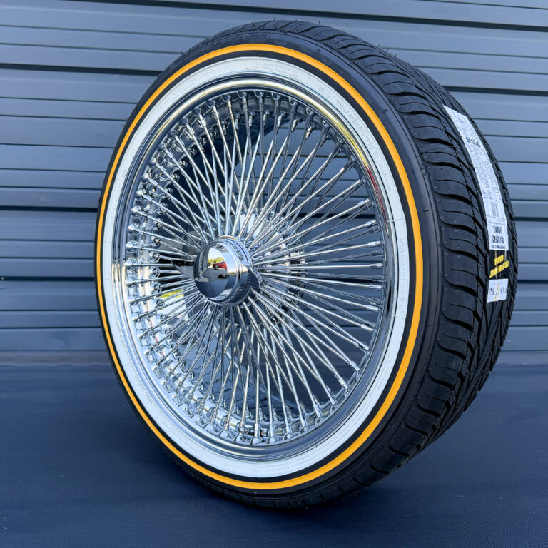 Ninja Splinter Rims 20” Chrome Wire Wheels | 100–150 Spoke Rims - Ninja Tire