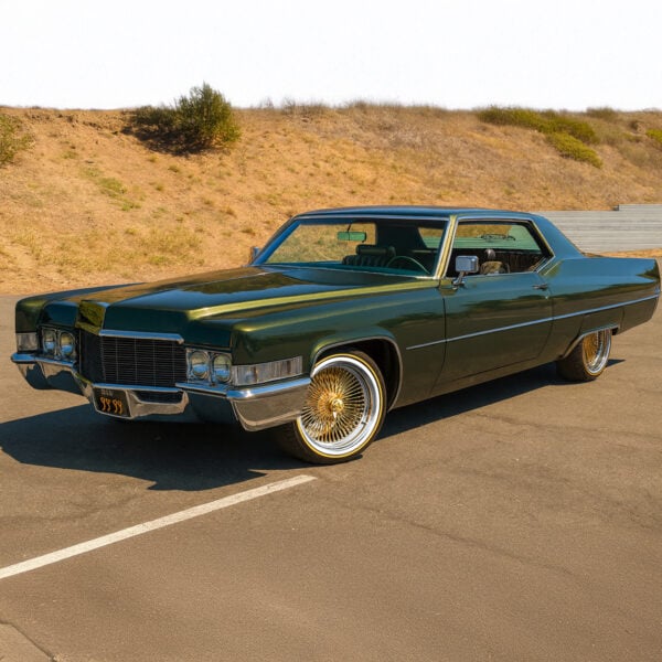 20x8" Gold Center 150-Spoke Standard Wire Wheels + Vogue Tires (245/40R20) – Set of 4