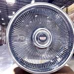 26-inch-wire-wheel-bolt-on-Cadillac 26 inch Wire Wheels All Chrome Bolt On 5x127 +0 ET, 78.1 CB Chrome - One Rim