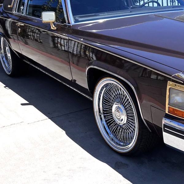 22 inch Wire Wheels 22x9 Bolt On 5x127 +0 ET, 78.1 CB Chrome - set of 4