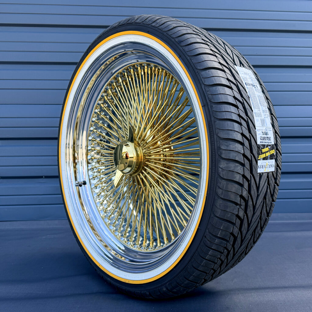 Ninja Splinter Rims 22” Wire Wheels | Chrome, Gold & Spoke Rims - Ninja Tire