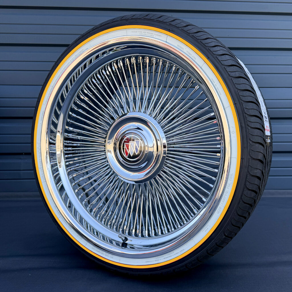 Ninja Splinter Rims 22” Wire Wheels | Chrome, Gold & Spoke Rims - Ninja Tire