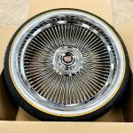 22x9” Forged Wire Wheels + 265/35R22 Vogue Tires – Direct Bolt, Chrome Finish | Set of 4