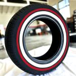 195-65R15-whitewall-red-stripe 195/65R15 Whitewall and Red Stripe Tires True whitewall Tires - Single