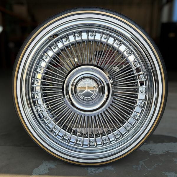 20x8” Forged Wire Wheels – Chrome 2-Pc Construction Direct Bolt with Floating Cap | Premium Luxury Finish