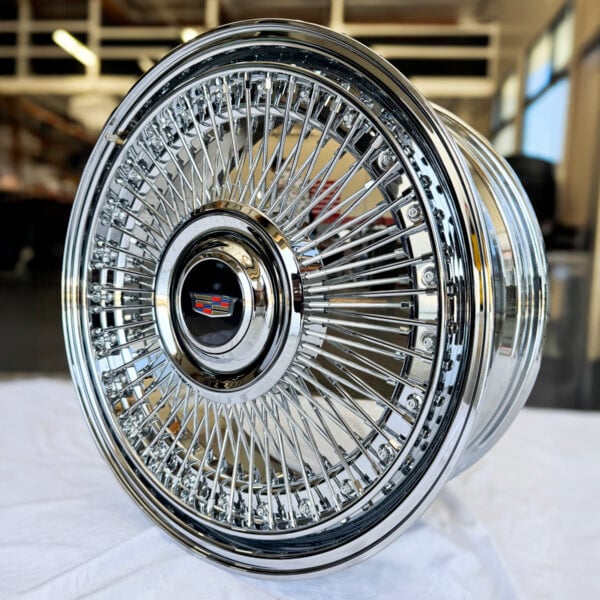 20x8” Forged Wire Wheels – Chrome 2-Pc Construction Direct Bolt with Floating Cap | Premium Luxury Finish