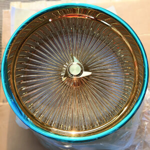 26x9-dayton-wire-wheels-all-gold-deep-dish-staggered-wire-wheels 26” Gold Dayton-Style Wire Wheels – Staggered Donk Set (26x9 / 26x10, 6” Lip Rear) | Knock-Off Hub | Custom Show Car Rims