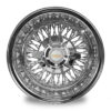 13-inch-diamond-cut-spokes-reverse-wire-wheels 14x7 Luxor 72 Diamond Cut Chrome Spokes - Front View