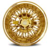 13x5.5-wire-wheels-reverse-all-gold-72-spoke-cross-laced Reverse Offset Luxor Wire Wheel – 72 Spoke Cross Lace in Triple Plated Gold Finish