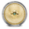 22x8-luxor-wire-wheels-gold-center-150-spoke-standard-offset-1 22x8 Luxor Wire Wheel – Gold Center, 150 Spoke, Standard Offset with green eagle
