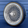 20x8-wire-wheels-standard-96-spoke-cross-laced-with-245-40-20-original-vogue-tires-complete-package 20x8 Chrome 96-Spoke Wire Wheels & Vogue Tires Set
