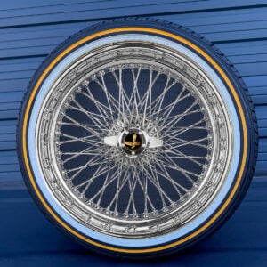 20x8" Wire Wheels Cross Laced 96 spokes + 245/40R20 original vogue brand tires complete package