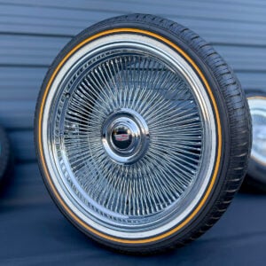 14-inch-wire-wheels-cadillac-escalade-gmc-sierra-305-35-24-original-vogue-tires 24" wire wheels bolt on with vogue tires cadillac escalade