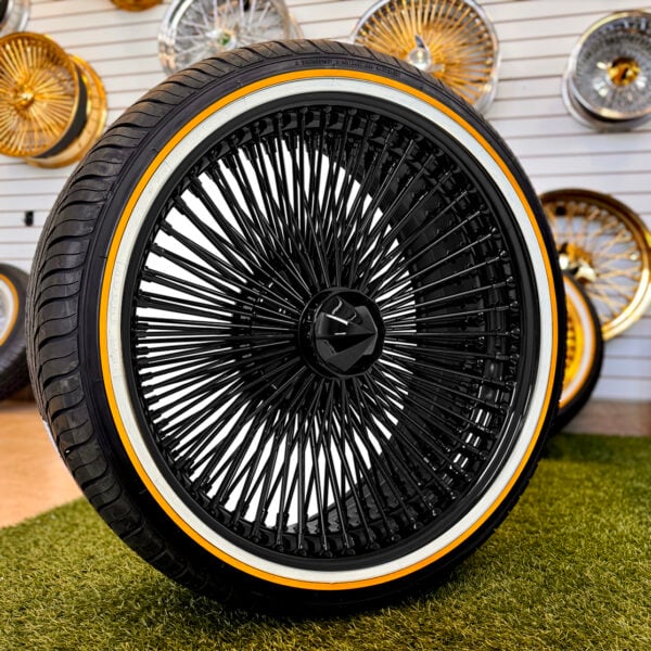 22-inch all black wire wheels