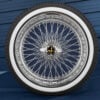 20x8" Wire Wheels 96 Spokes Cross Laced + 245/40R20 Custom True Whitewall Tires
