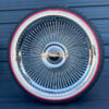 22x9” Forged Wire Wheels Chrome + 265/35R22 Original Vogue Red Stripe Tires | Direct Bolt-on Floating Cap | Set of 4