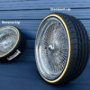 24x10" staggered wire wheels standard and reverse offset with deep dish complete package