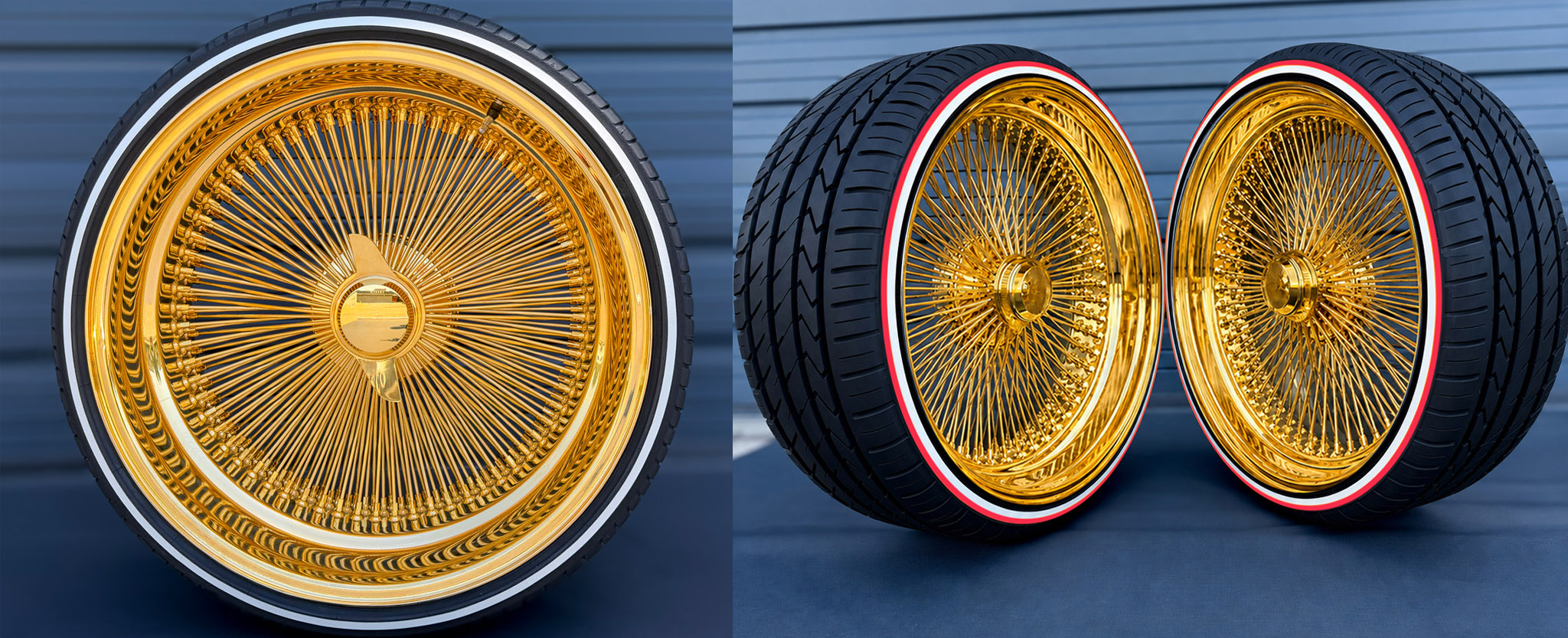 24k gold wire wheels vs titanium gold vs regular 24k gold