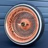 17x9-reverse-rose-gold-100-spoke-wire-wheels-with-205-45-17-custom-true-whitewall-tires 17x9 Reverse Rose Gold 100-Spoke Wire Wheels & Whitewall Tires Set