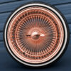 17x9-reverse-rose-gold-100-spoke-wire-wheels-with-205-45-17-custom-true-whitewall-tires-front-view 17x9 Reverse Rose Gold 100-Spoke Wire Wheels & Whitewall Tires Set