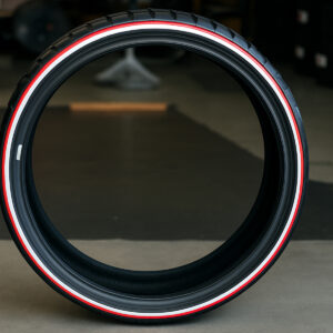 275:25R28-whitewall-red-stripe-tires-v2 26 inch custom true whitewall and red stripe tire