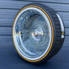 20x10-forged-chrome-wire-wheels-reverse-245-40-20-original-vogue-brand-tires-package-buick-floating-cap 20x10 forged chrome reverse wire wheel with buick floating cap