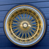 20x8-wire-wheels-standard-all-gold-lip-96-spoke-cross-laced-with-vogue-tires-complete-package-white-eagle 20x8 All Gold 96-Spoke Wire Wheels & Vogue Tires Set