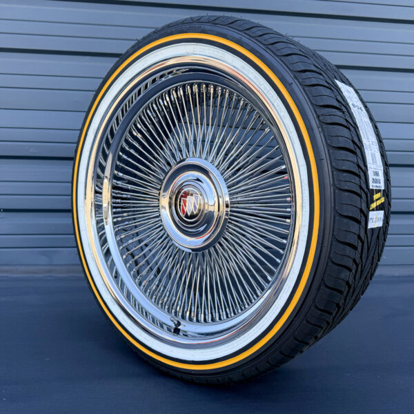 20x9 forged chrome wire wheels with buick floating cap
