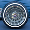 zenith-14x7-reverse-chrome-60-spoke-cross-lace-wire-wheel-and-whitewall-tire-set-front-view 14x7 60 triple cross lace reverse wire wheels